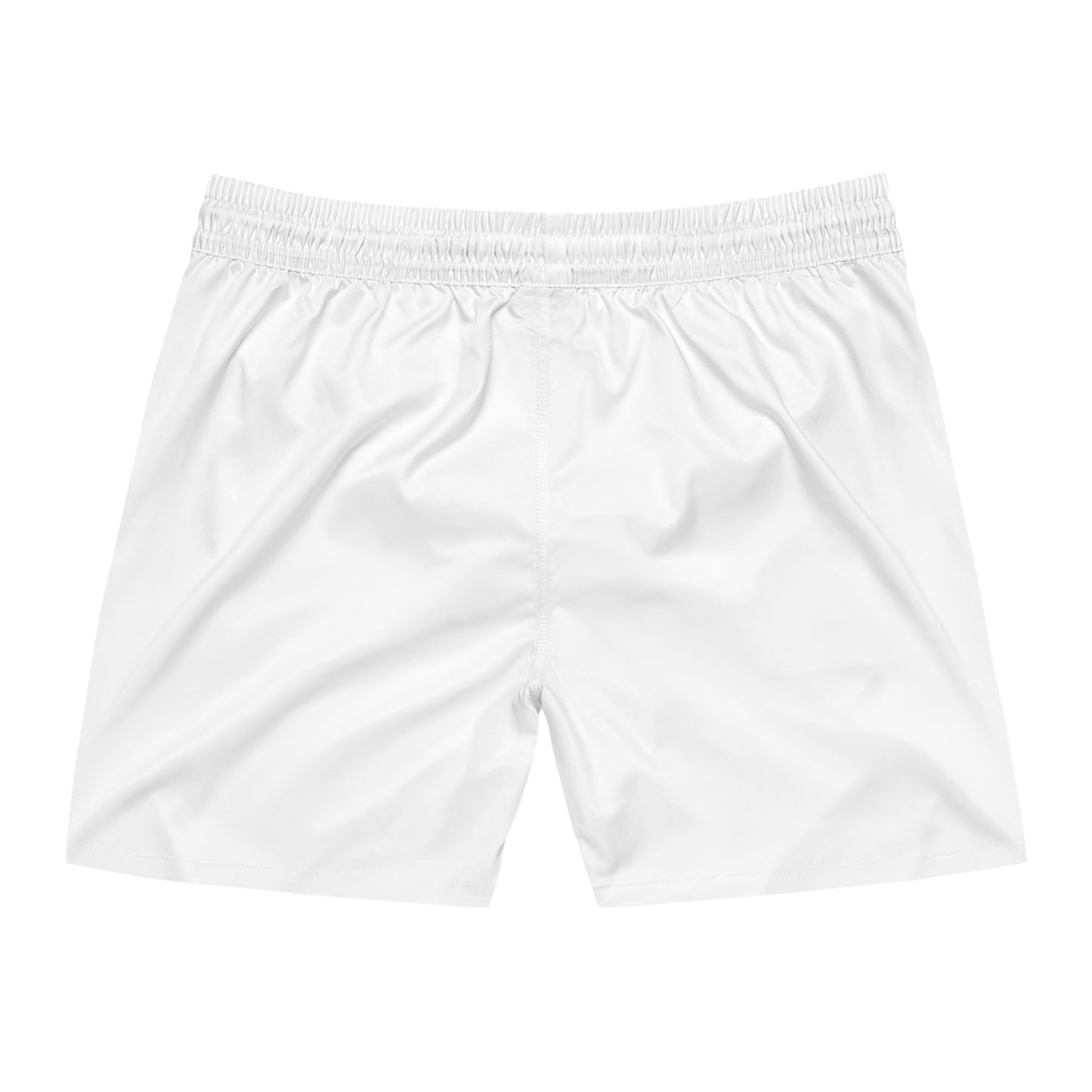 Men's Mid-Length Swim Shorts with Flame Design